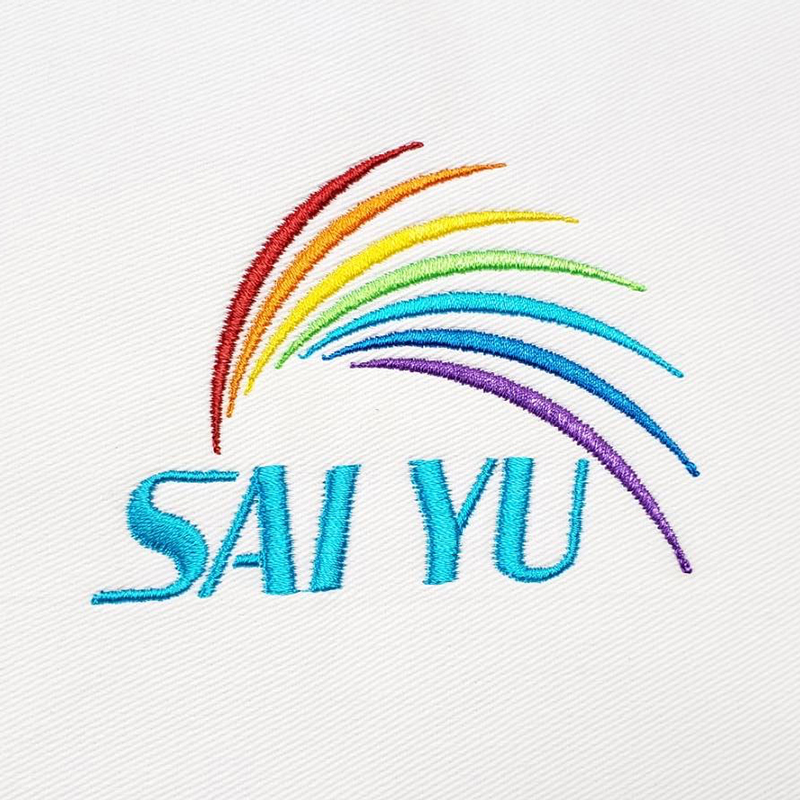 企業ロゴの刺繍